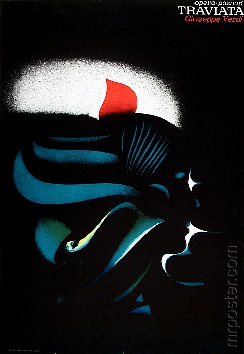 Vintage Polish Posters | Traviata | Giuseppe Verdi